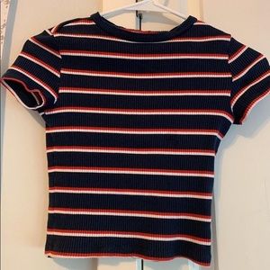 striped crop top